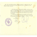 Certificado de cese de servicios en el INEM Isabel de España