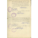 Documento de reconocimiento de trienios a José Martel