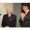 El profesor Martel con el Rector de la Universidad de Las Palmas de Gran Canaria